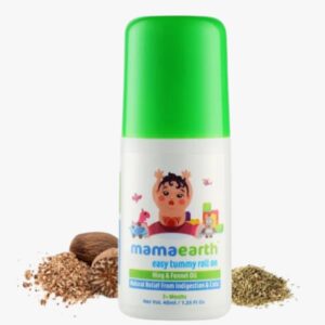 Mamaearth Easy baby Tummy Roll On for Digestion & Colic Relief with Hing & Fennel 40Ml