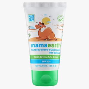 Mamaearth Sunscreen - SPF 20+ PA+++ Mineral Based Sunscreen for Babies  (50 ml)