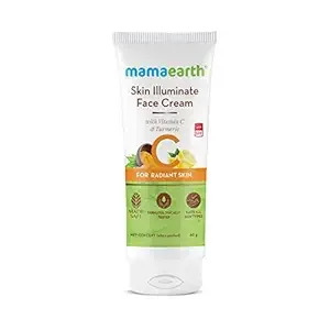 Mamaearth Skin Illuminate Face Cream, for skin brightening, with Vitamin C and Turmeric  (80 g)