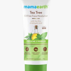 Mamaearth Tea Tree Oil-Free Moisturizer For Face For Oily Skin with Tea Tree & Salicylic Acid for Acne & Pimples  (80 g)