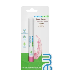 Mamaearth Rose Tinted 100% Natural Lip Balm With Rose Oil and Castor Oil - 2 g
