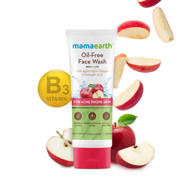 Oil-Free Face Wash with Apple Cider Vinegar & Salicylic Acid for Acne-Prone Skin– 100 ml